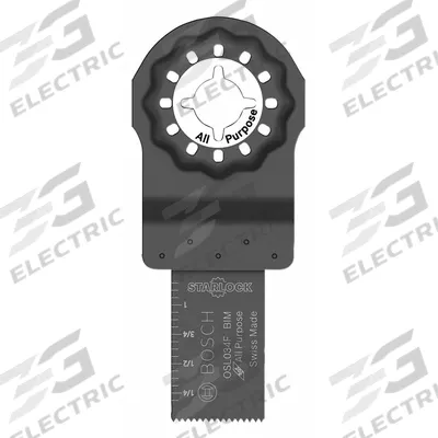 BOSCH Oscillating Tool Blade: 3/4 in Blade Wd, 4 in Overall Lg, Plunge Cutting - Starlock Mounted Blades