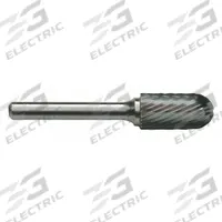 CLE-LINE Carbide Bur: Ball-Nosed Cylinder, SC-42, Single Cut, 1/8" x 9/16" Head, 1/8" Shank (MPN C17636). Key specifications — Trade Number: SC-42; Brand: CLE-LINE.