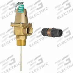 WATTS Temperature and Pressure Relief Valve: Section XIII ASME Section, FNPTF x FNPTF (MPN 1-1/2 LF340X-8 150 FS). Key specifications — Brand: WATTS; Body Material: Copper Silicon Alloy.