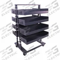 VALLEY CRAFT A-Frame Cart: 2,500 lb, 8 Shelves, Gray, 38 in L x 30 in W x 63 in H, 2 Usable Sides (MPN F89067VCGY). Key specifications — Color: Gray; Includes: Double-Sided Frame; Caster/Wheel Configuration: (2) Swivel; Brand: VALLEY CRAFT.