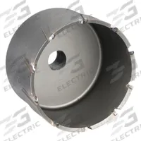 MILWAUKEE Annular Cutter: 3 3/4 in Cutter Dia, 2 in Max Cutting Dp, Pilot Pin Included, Bright (MPN 49-57-3750). Key specifications — attr253884: Yes; attr253885: Bright; attr253886: Carbide; attr253888: Fractional Inch; attr277149: MILWAUKEE.