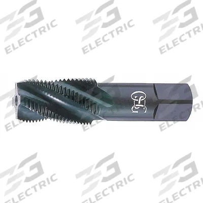 OSG Pipe and Conduit Thread Tap: 1/2"-14 NPT, 4 Flute, TiN Coated Cobalt (MPN 1735505) - Spiral-Flute Pipe Taps for Stainless Steel