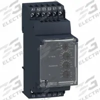 SCHNEIDER Voltage Sensing Relay: DIN-Rail Mounted, 12 Pins/Terminals, 5 A, 24 to 240V AC/DC, Screw (MPN RM35UA11MW). Key specifications — Drop-Out Range: +/- 10%; Monitored Parameters: Undercurrent; Brand: SCHNEIDER.