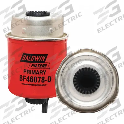 BALDWIN FILTERS Fuel Filter: Cartridge, 5 5/16 in Overall Lg, 3 1/8 in Outside Dia - Can-Type Fuel/Water Separators