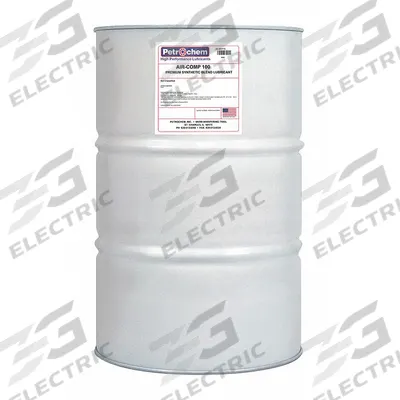 PETROCHEM Compressor Oil: 55 gal, Drum, 30 SAE Grade, 100 ISO Viscosity Grade - Air Compressor Oils