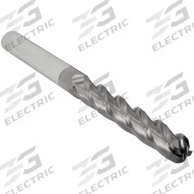 APPROVED VENDOR Ball End Mill: Carbide, TiCN Coated, 4 Flute, 3/4" Mill Dia, 1-1/2" LOC - General Purpose Carbide Ball End Mills