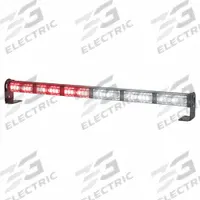 CODE 3 Warning and Directional Light Stick: Combo Warning and Directional Light, Red/White, Clear (MPN MTS626MC-RW). Key specifications — Brand: CODE 3; Lens Color: Clear; Number of Flash Patterns: 41; Installation Type: Removable; Operating Voltage: 12 to 24V.