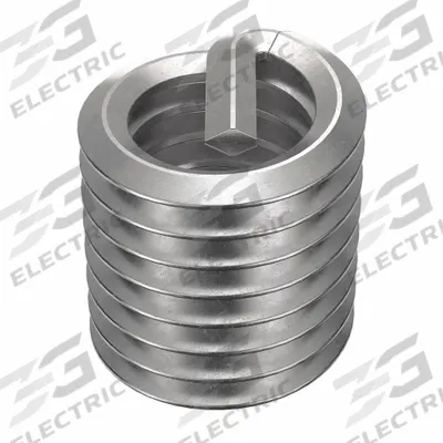 HELI-COIL Helical Insert: Tanged Tang Style, Free-Running, 3/8"-16 Thread Size, Plain - Free-Running Tanged Helical Inserts