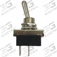 BATTERY DOCTOR Automotive Switch: Toggle Switch, SPST, 2 Connections, Momentary On/Off, Silver (MPN 20509). Key specifications — Contact Form: SPST; Switch Function: Momentary On/Off; Actuator Color: Silver; Stem Color: Black; Terminals: 1/4 in Male; Features: High Current Switch; Mounting Style: Panel Mount; Brand: BATTERY DOCTOR.