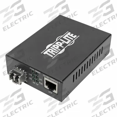 TRIPP LITE Fiber to Ethernet Media Converter: Ceiling, 2 Ports, RJ45/SFP - Ethernet Extending Converters