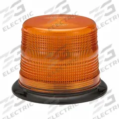MAXXIMA Flashing Beacon: Flashing Beacon, Amber, 4 5/8 in Overall Ht, LED, 12-48V DC (MPN M42740Y). Key specifications — Operating Voltage: 12-48V DC; Number of Flash Patterns: 12; Includes: 1-1/4 in Pipe Mount; Electrical Connection: Blunt Cut Wires; Mount Type: Pipe; Brand: MAXXIMA; Shape: Round; Lighting SAE Class Rating: SAE Class 1.