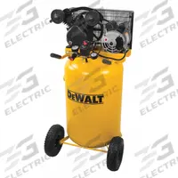 DEWALT Electric Compressor: Splash Lubricated/Synthetic Oil, 30 gal, Vertical, 1.6 hp, 120V AC (MPN DXCMLA1683066). Key specifications — attr48686: Splash Lubricated; Synthetic Oil; attr48685: 120V AC; attr48689: 4.0 cfm @ 155 psi; attr48678: 15.0 A; attr48688: Pump is shipped full of oil; attr48671: DEWALT; attr124308: Standard (75 dBA or more).