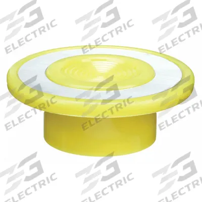 SCHNEIDER Mushroom Head: 30 mm Panel Size, Illuminated, Non-Metallic - Heads for Push Buttons