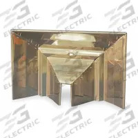 DAYTON Aluminum Heat Reflector inU in: Compatible with Dayton Infrared Tube Heaters, Surface (MPN 5VD84). Key specifications — Product Type: Assembly Components; Compatible with Product Type: Dayton Infrared Tube Heaters; Compatible Grainger Part Number: 3F835; Mounting Type: Surface; Includes: (3) Reflector Pieces; Overall Dimensions - H x W x D: 6 in x 22 in x 22 in; Brand: DAYTON; Material: Highly Polished Aluminum.