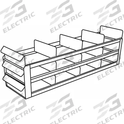 ARGOS TECHNOLOGIES Freezer Sliding Tray Rack: 22 in Overall Lg, 5 1/2 in Overall Wd, Stainless Steel - Cold Storage Racks