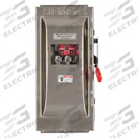 SIEMENS Safety Switch: Non-Fusible, 100 A, Three Phase, 600V AC, 304 Stainless Steel, Indoor/Outdoor (MPN HNF363SW). Key specifications — attr867131: SIEMENS.