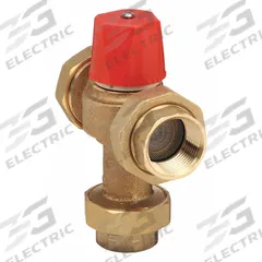 WATTS Thermostatic Mixing Valve: 1 in Inlet Connection Size, 1 in Outlet Connection Size, NPT, Brass (MPN LF1170-M2-UT). Key specifications — Includes: Check Valves; Brand: WATTS.