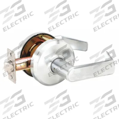 DORMAKABA Door Lockset: Passage Lever Locksets, Chrome, ADA Compliant