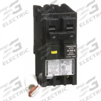 SQUARE D Miniature Circuit Breaker: 30 A, 120/240V AC, Single Phase, 10kA at 120/240V AC, 2 Poles (MPN HOM230GFI). Key specifications — Phase: Single; Amps: 30 A; AC Voltage Rating: 120/240V AC; Max. AIR Rating: 10kA at 120/240V AC; For Use With: Homeline Load Center; Brand: SQUARE D.