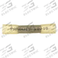 PANDUIT Butt Splice Connector: Yellow, Heat Shrink, For Wire Size 12 AWG – 10 AWG, 600 V (MPN BSH10-E). Key specifications — Brand: PANDUIT.