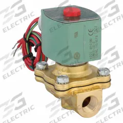REDHAT Solenoid Valve: 2-Way, Normally Closed, 3/8 in Pipe Size, 110V AC/120V AC, Watertight (MPN 8210G006). Key specifications — Pipe Size: 3/8 in; Voltage: 120V AC; Brand: REDHAT; Coil Enclosure: Watertight.