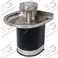 ACORN Wash Fountain: Black/Silver, Stainless Steel, Semi-Circular, 32 in Overall Wd, P-Trap Drain (MPN 3544-2-S0-DV-VPB-MXTP). Key specifications — Bowl Shape: Semi-Circular; Drain Type: P-Trap; Color: Black/Silver; Brand: ACORN; Series: 3543; Sink Material: Stainless Steel; ADA Compliant: Not ADA Compliant.