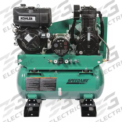 SPEEDAIRE Stationary Air Compressor/Generator: 2 Stage, 9 1/10 hp Engine, Kohler - Combination Air Compressors & Generators