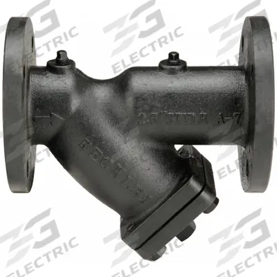 KECKLEY Y Strainer: 4 in, Flanged, Perforated, 0.0625 in Screen Size, Cast Iron - Cast Iron Y Strainers