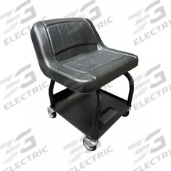 Mechanic Seat: Heavy-Duty, Fixed, 440 lb Max Load Capacity (MPN HRS3NM). Key specifications — Frame Material: Steel; Seat Adjustability: Fixed; Duty Rating: Heavy-Duty; Dimensions: 17 in x 15 in x 15 in; Brand: WHITESIDE.