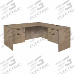 REGENCY Desk: Particle Board, Oak, 2 Pedestals, 4 Drawers, 71 in Overall Wd, 29 in Overall Ht (MPN LLD7135NO). Key specifications — Desktop Material: Particle Board; Includes Modesty Panel: Yes; Pedestal Location: Double Pedestal; Kit Product Type: Double Pedestal Desk; Desktop Color: Oak; Brand: REGENCY; Frame Color: Noble Oak; Frame Material: Particle Board.