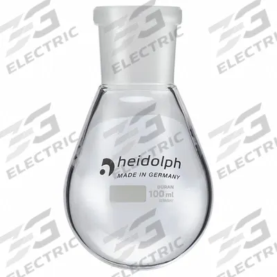 HEIDOLPH Rotary Evaporator Glassware: 100 mL, Colorless, Round - Glass Boiling Flasks