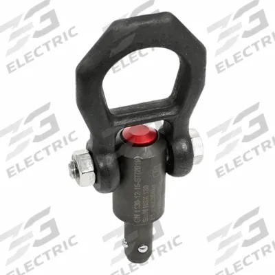 JW WINCO Quick-Release Hoist Ring: Steel, 787 lbf Load Limit, 12 mm Pin Dia - Quick-Release Pivot-Only Hoist Rings