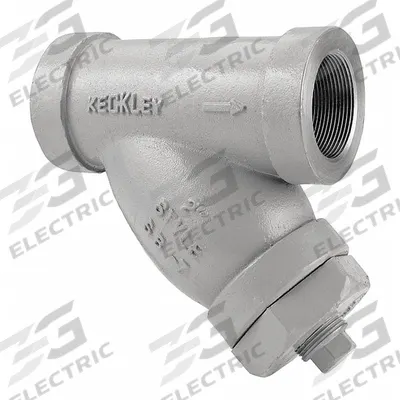 KECKLEY Y Strainer: 3 in, NPT, Perforated, 0.0625 in Screen Size, Carbon Steel - Carbon Steel Y Strainers