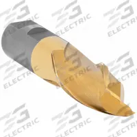 CLEVELAND Square End Mill: High Speed Steel, TiN Coated, 2 Flute, 1/2" Mill Dia, 1" LOC, 3-1/4" OAL (MPN C41555)