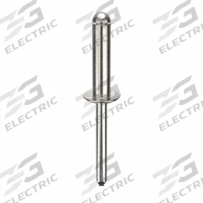 APPROVED VENDOR Blind Rivet,2 1/3 in L,1/4 in dia,PK100: Inch, 2 21/64 in Overall Lg, 1 in Body Lg - Domed-Head Blind Rivets