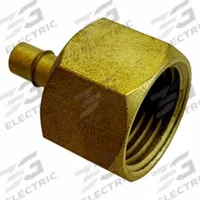 MEM-CO Mini Barbed Fitting Adapter: 3/4 in ID x 3/4 in Pipe x 1/16 in ID Size, FNPT x Tube, Brass (MPN 3/4FB1). Key specifications — Brand: MEM-CO.