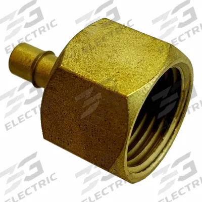 MEM-CO Mini Barbed Fitting Adapter: 3/4 in ID x 3/4 in Pipe x 1/16 in ID Size, FNPT x Tube - Standard Brass Barbed Tube Fittings