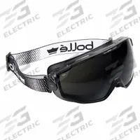 BOLLE SAFETY Safety Goggles: Green Lens Color, Anti-Fog/Platinum/Scratch-Resistant, Indirect (MPN UNIVGN80W). Key specifications — Band Material: Spandex; Brand: BOLLE SAFETY; Lens Color: Green.