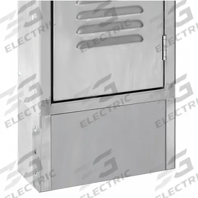 HALLOWELL Locker Front Base: 12 in x 1/8 in x 6 in, 12 in Footplate Wd, Front - Base Components & Kits for Standard Lockers