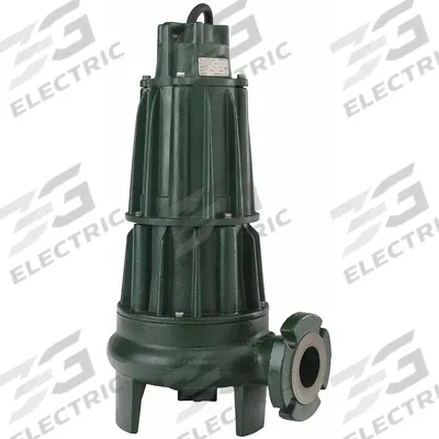 ZOELLER Sewage Ejector Pump: Cast Iron, Single Phase, 5 hp, 230V AC - Non-Clog Sewage Ejector Pumps