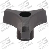 INNOVATIVE COMPONENTS Hand Knob: 3 Point, Plastic, 1/4" Thread, 2 in Dia, Black (MPN GNH1-HEXRT5----). Key specifications — Brand: INNOVATIVE COMPONENTS.