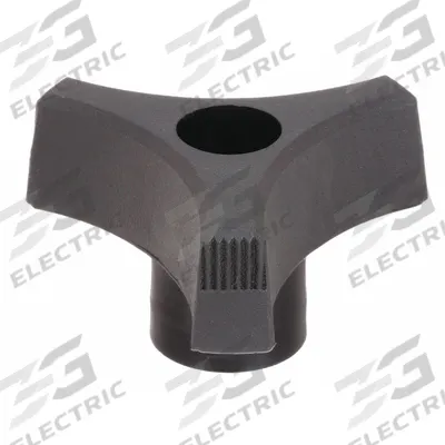 INNOVATIVE COMPONENTS Hand Knob: 3 Point, Plastic, 1/4" Thread, 2 in Dia - Snap-Lock 3-Arm Knobs
