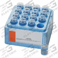 HACH Sulfite Equivalent Standard Solution: 10 mL Volume, Liquid, 5,000 mg/L SO₃²⁻, Ampule, 16 (MPN 2267410). Key specifications — Brand: HACH; Chemical Family Type: Solution; Concentration: 5,000 mg/L SO₃²⁻; Container Type: Ampule; Form: Liquid; Manufacturer Part Number: 2267410; Product Type: Sulfite Equivalent Standard Solution.
