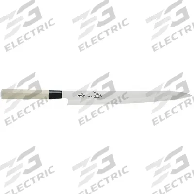 MERCER CUTLERY Sashimi Knife: Single Edge, 12 in Overall Lg, Steel Blade, Balsam Handle - Sushi Knives