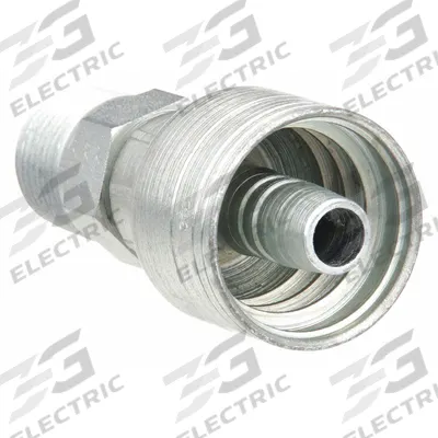 AEROQUIP Hydraulic Crimp Fitting: Steel x Steel, Straight, -16 For Hose Dash Size - Aeroquip Crimp Hydraulic Hose Fittings with NPTF Connection