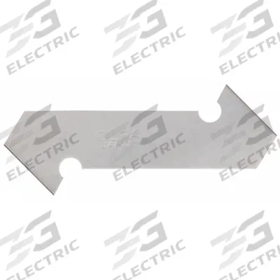 OLFA Scoring Blade: 2 3/8 in Blade Lg, 1/2 in Blade Wd, 0.024 in Blade Thick - Straight-Edge Hook-Tip Replacement Utility Blades