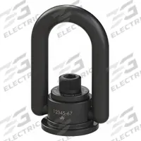 ADB HOIST RINGS Hoist Ring: Pivot/Swivel, Black Oxide-Coated Steel, 1 1/4"-7, Max. 24,000 lb (MPN 36650). Key specifications — attr994472: ADB HOIST RINGS; attr994492: 1-1/4"-7; attr998493: Lifting.