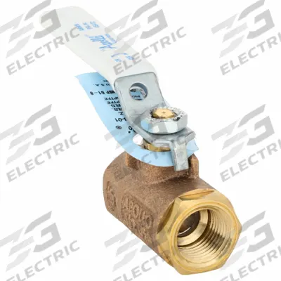 APOLLO Manual Two-Way Ball Valve: 1/2 in Size, Bronze, Straight, FNPT x FNPT - Bronze Ball Valves