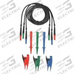 FLUKE Test Lead Set: CAT III 600V, 5 ft Test Lead Lg, Blue/Green/Red, TL165X. Key specifications — CAT Safety Rating: CAT III 600V; Cable/Lead Color: Red; Compatible with Manufacturer Model Number: 1662; Brand: FLUKE.