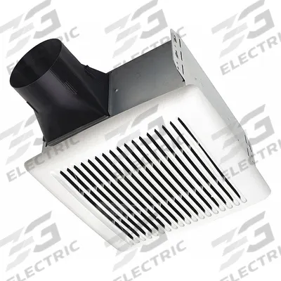 BROAN Bathroom Fan: Ceiling, 50 cfm Max, 0.5 sones, 1 Speed - Standard Bathroom Exhaust Fans